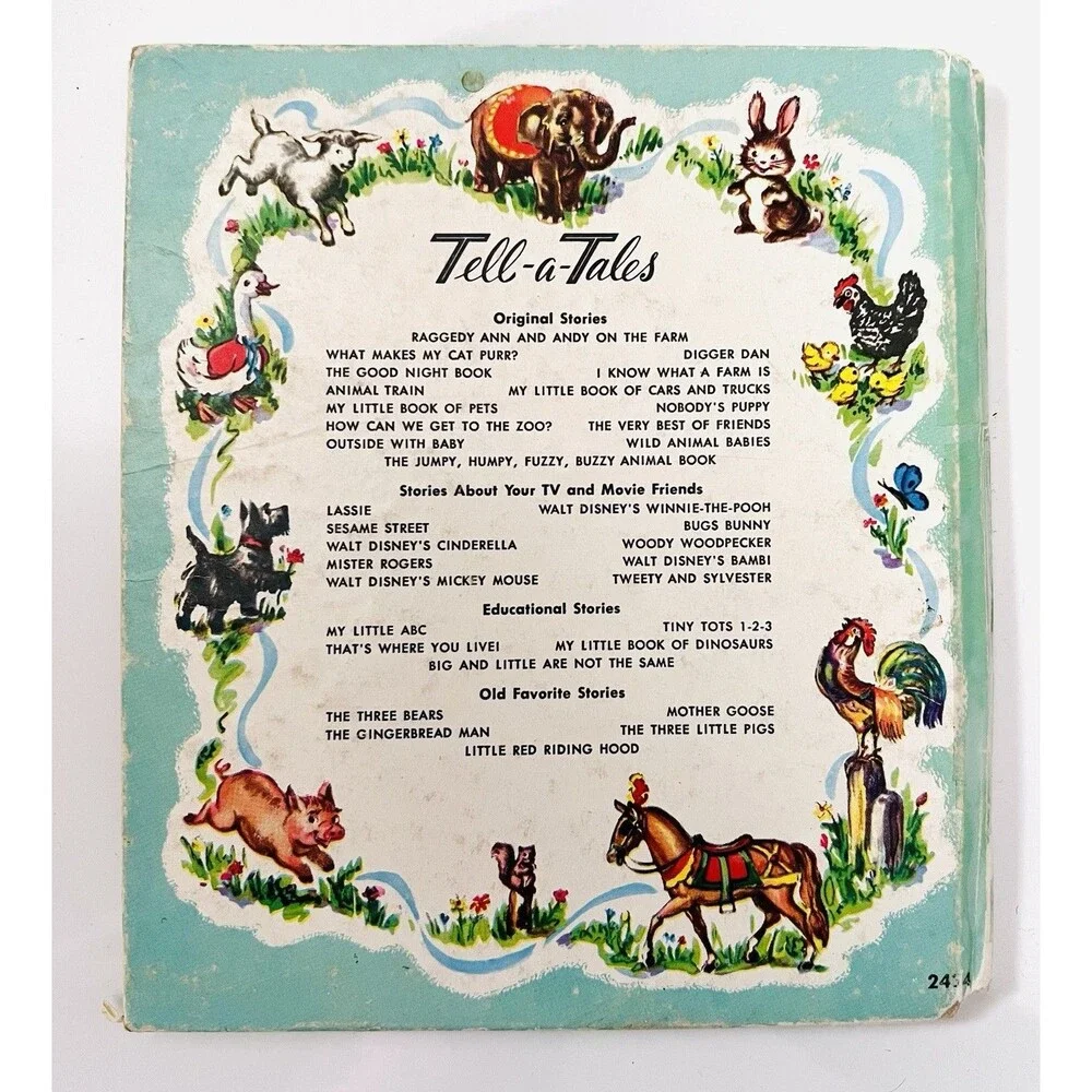 Vintage Whitman Tell-A-Tale Books Farm Animal Storybook Lot 1960s 1970s